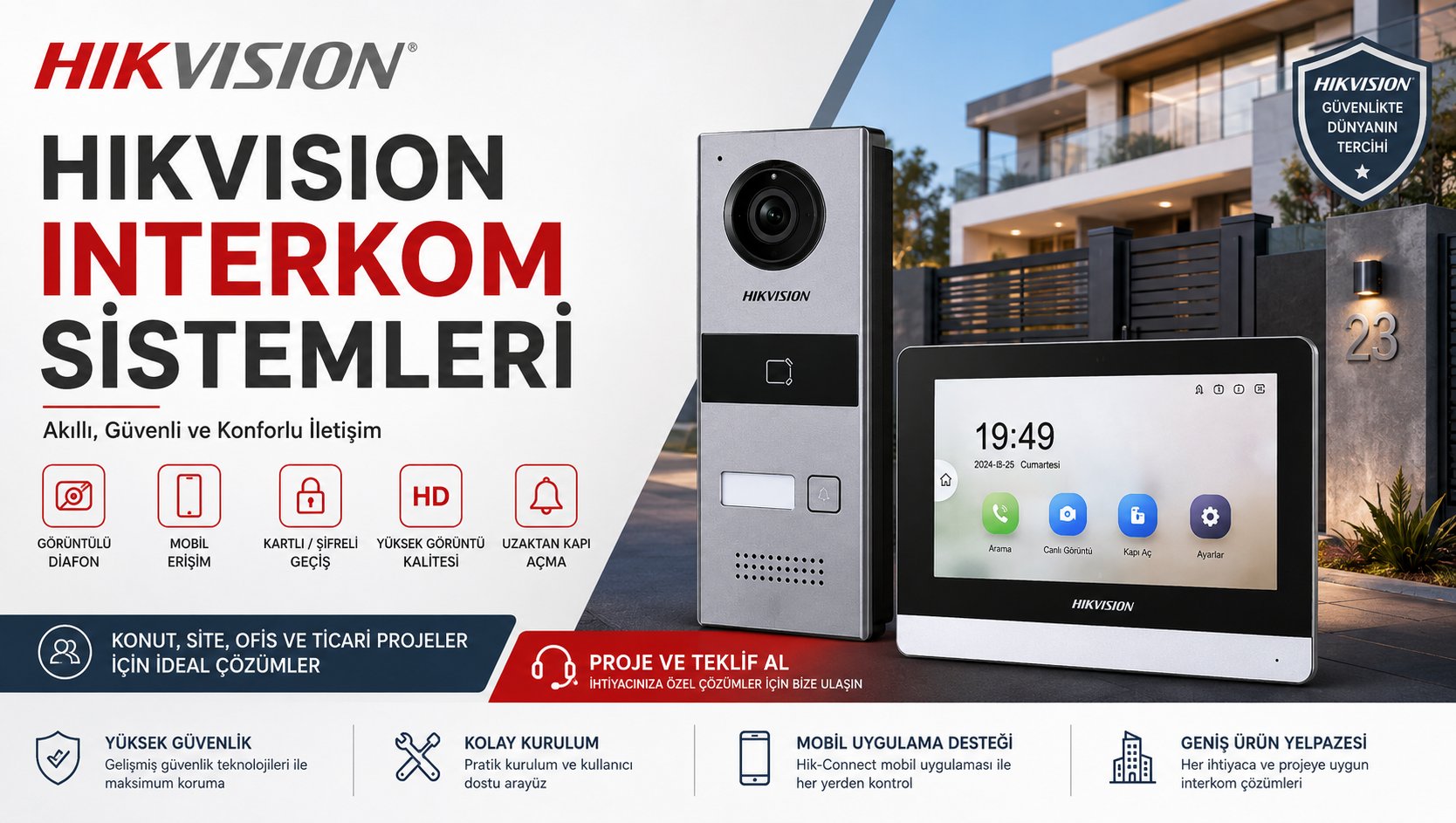 Hikvision İnterkom Sistemleri: IP ve 2 Kablolu Sistem Farkları